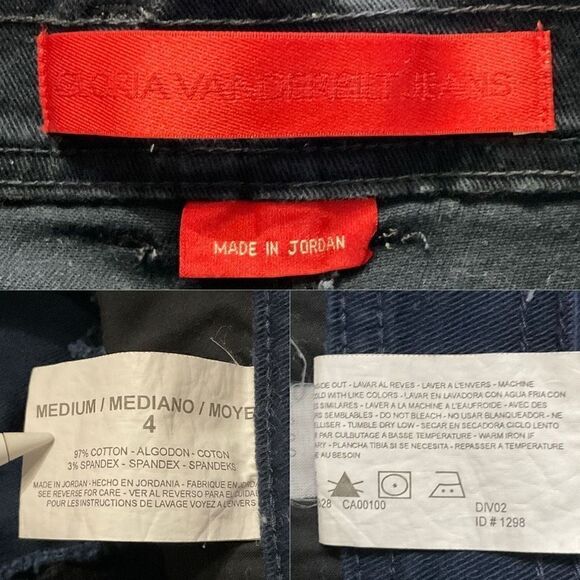 Gloria Vanderbilt Dark Blue Custom Cutoff Shorts 4 - Picture 4 of 5